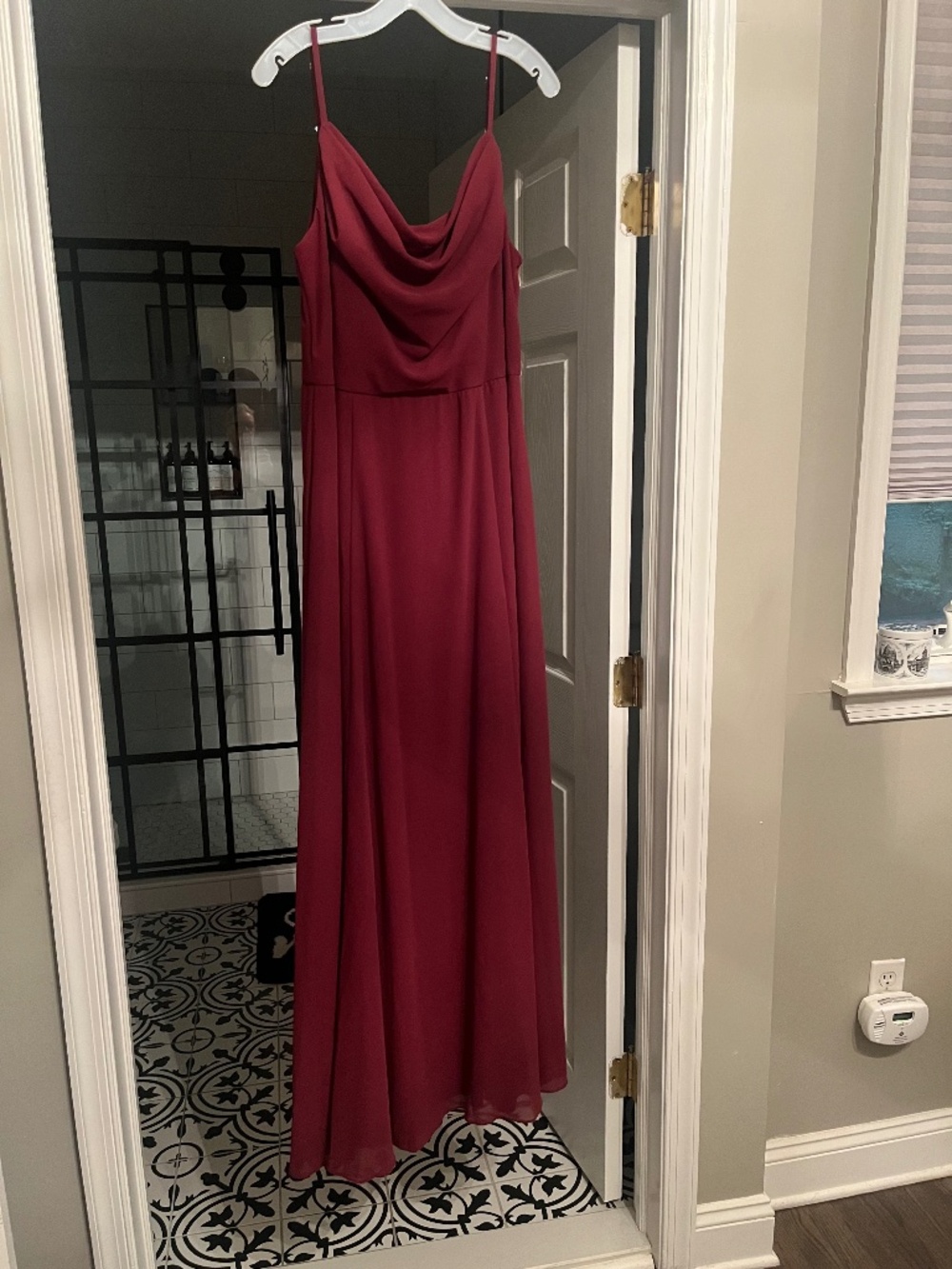 David’s bridal bridesmaid dress Wine Size 16